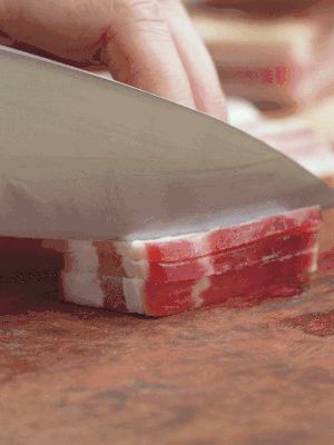 金字淡咸肉切絲。